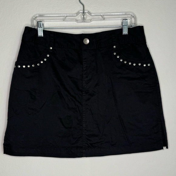 Bamboo Traders Black Solid Chic Mini Skort-‎ Sz 10 - Picture 1 of 9